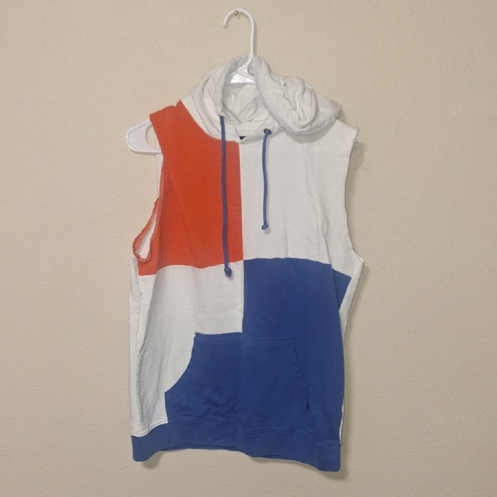 Carbon Red and White Hoodie